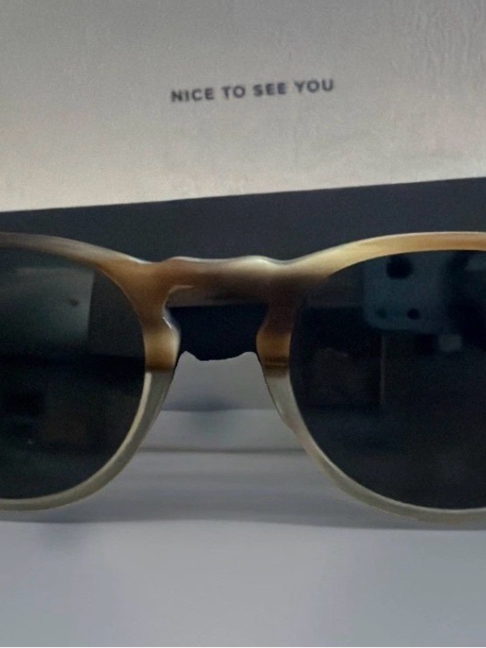 Warby Parker Topper 331 Sunglasses in RiverStone (48-21-142) with Hard Case